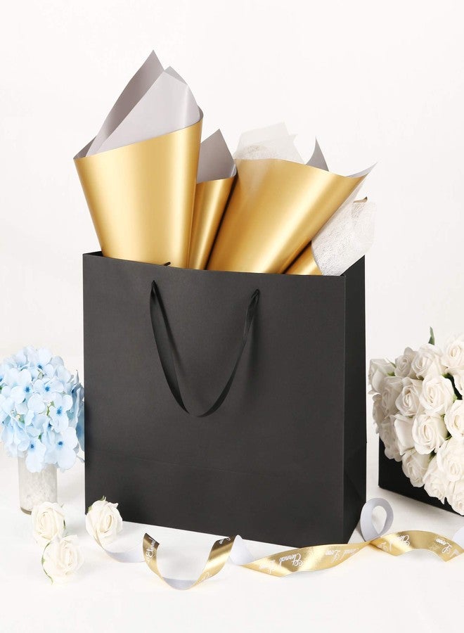JINMING 12 Extra Large Gift Bags 16x6x12 Inches, Matte Black Gift Bags, Premium Gift Bags with Handles for Mother's Day, Father's Day and All Occasions - Image 2